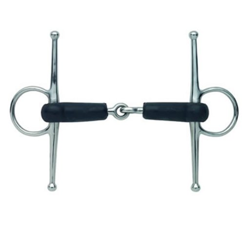 William Hunter Equestrian Full Cheek Rubber Jointed Bit, 5.5"