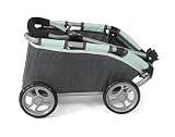 Bayer Chic 2000 - Ziehwagen Skipper, Kleiner Bollerwagen für Teddys, Puppen und Spielzeug, dunkelgrau, Melange Anthrazit, Mint, 660-67