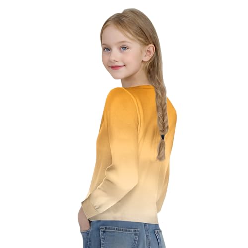 Girls Shirts Long Sleeve Twist Knot Tees Crew Neck Casual Tops Loose Fit Fall Shirt Trendy Comfy Basic Sweatshirts4