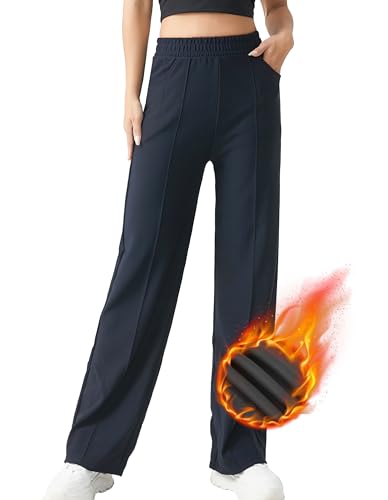 X-KEEP Thermo Hose Damen gefütterte Jogginghose Winter Leggings Damen mit...