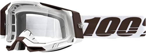 100% Racecraft 2 Motocross & Mountain Biking Goggles with Nose Guard - MX, MTB, Dirt Bike, Power Sport Protective Eyewear