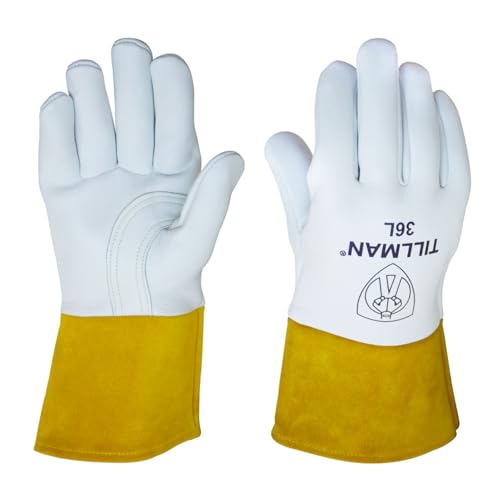 Tillman 36 Premium Heavyweight Top Grain Elkskin MIG Glove with foam lined back, X-Large