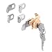 Prime-Line S 4140 Mailbox Lock ? Replacement, Multipurpose Mailbox Lock for Several Brands ? ILCO 1003M Keyway, Opens Counter-Clockwise with 90? Rotation, Nickel Finish (1 Set)