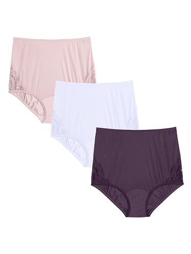 Image of Vanity Fair Women's High Waisted Underwear, Full Coverage Ladies Panties, Perfectly Yours Briefs