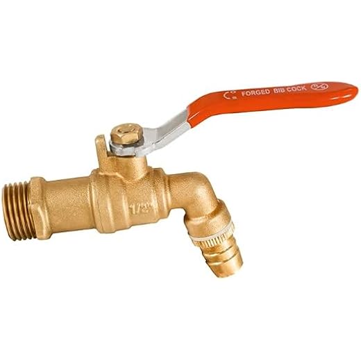 Brass Bib Cock Tap with Hose Connector 2 Inch