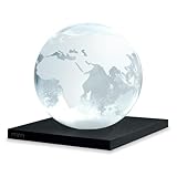 mikamax Earth Storm Glass – Dekoratives Wetterglas mit Weltkarte – Glaskugel...