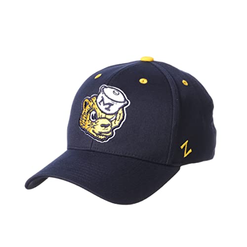 Michigan Wolverines Stretch Fitted Hat Vault, Navy