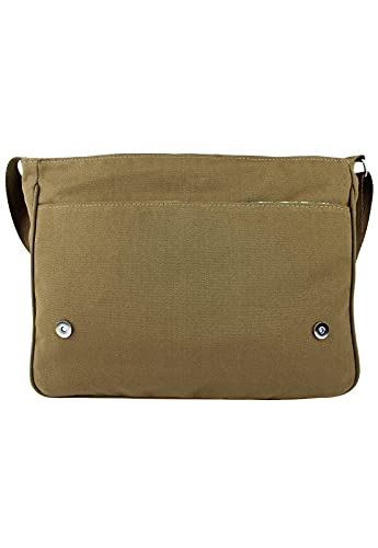 Pasta Lenna's Classic Carteiro de Lona L082 Caqui