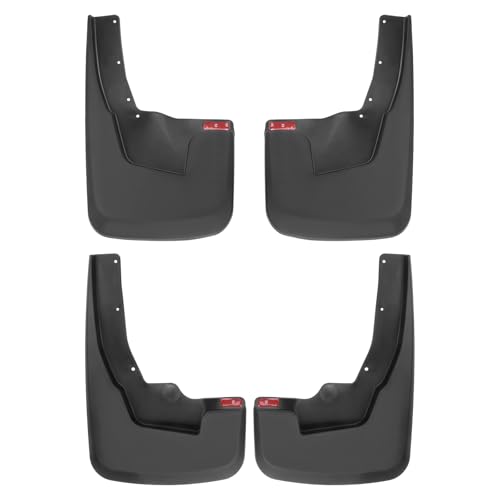 Image of Mud Flaps Splash Guards for 2019-2024 Dodge Ram 1500, No Drilling Required 4-Piece Front & Rear ABS Bendable Mud Guards, Truck Fender Accessories