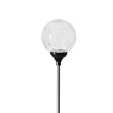 Solar Crack Ball Lamp Outdoor Led Courtyard Solar Light Landscape Stainless Steel Solar Lamp Glass Spherical Lamp Solar Light