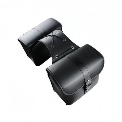 バイク用サイドバッグ2個セット | 大容量収納・PUレザー製・防水仕様 | サイズ約25×12×24cm・工具/小物/レインコート収納可能 旅行や買い物に便利