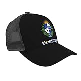 ZRCAIFU National Emblem Uruguay Uruguayan Mesh Hat for Men Women Black Tennis Golf Baseball Cap Adjustable Funny Walking Running Workout Headwear
