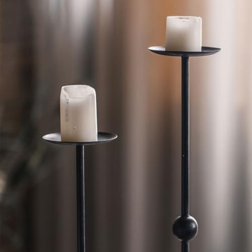 Bougeoir en fer forgé rétro de qualité pour décoration de table