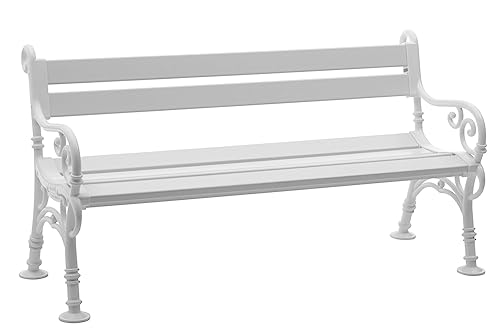 PROREGAL Gartenbank Curacao | 3-Sitzer | Weiß | HxBxT 85x160x60cm | Witterungs- & UV-beständiger Kunststoff | Parkbank Sitzbank Außenbereich Garten Balkon Terrasse PROREGAL Gartenbank Curacao | 3-Sitzer | Weiß | HxBxT 85x160x60cm | Witterungs- & UV-beständiger Kunststoff | Parkbank Sitzbank Außenbereich Garten Balkon Terrasse