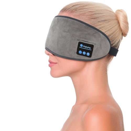 Fones de Ouvido Para Dormir,Máscara De Dormir Bluetooth,Tapa Olho, Fone de Ouvido Integrado, Conforto Superior ...