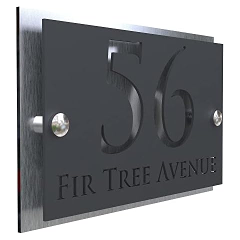 K Smart Sign Modern Laser Cut House Sign Cover