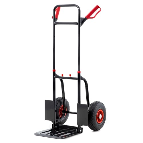 Pallit Diable Pliable Diablo-F | 200 kg | poignées ergonomiques | Cadre en Acier | Diable de Transport Chariot élévateur