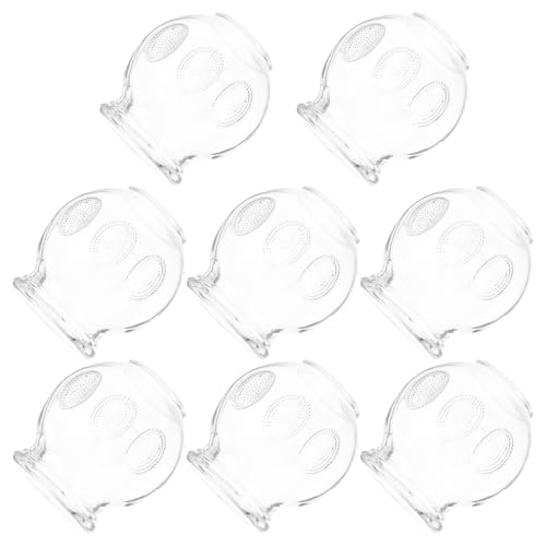 CHILDWEET Fire Cupping Glass Set 8Pcs Vacuum Cups with Special Craftsmanship for Home Use and Relief