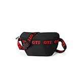 Maße: 300 x 150 x 80 mm Volkswagen 5HV087314 Hüfttasche Bauchtasche Wörthersee Kollektion Tasche Gürteltasche schwarz/rot