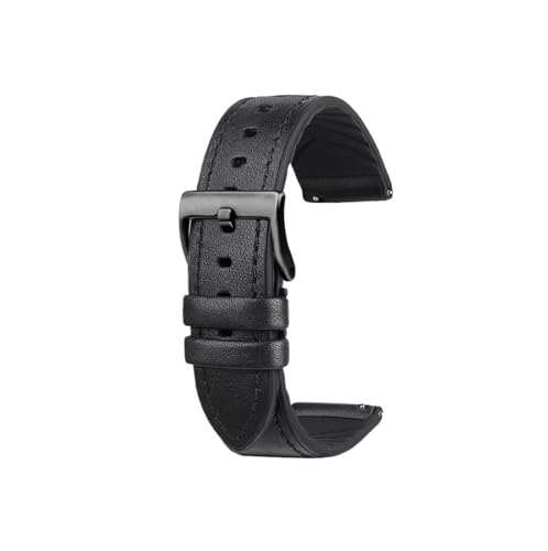 Bracelet de montre en cuir véritable 22mm pour homme compatible avec Breitling Avenger