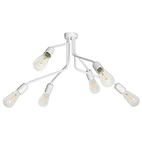 Lámpara colgante Scorpius White de metal blanco de 60 x 63 x 40 cm para iluminación de techo