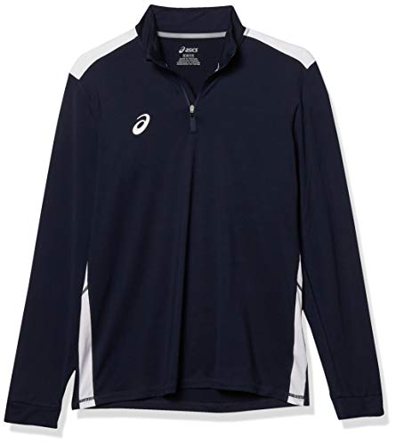 ASICS Team Train 1/4 Zip, Team Navy/Team White, Small