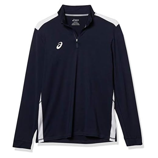 ASICS Team Train 1/4 Zip, Team Navy/Team White, Small