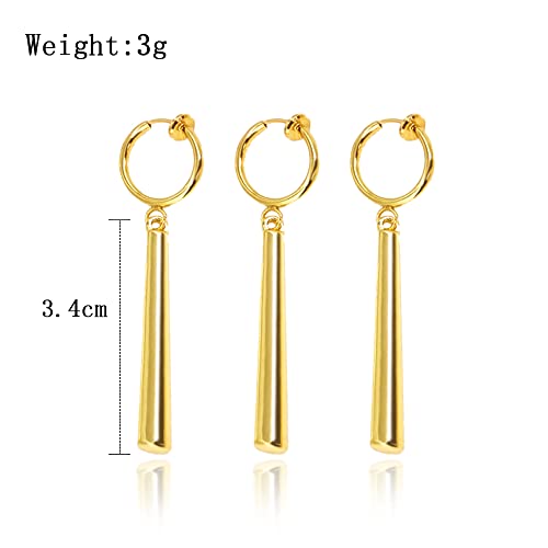 Roronoa Zoro Earrings Clip On - Gold Anime Costume Cosplay Earrings - Figure Earrings For Anime Lovers (Zoro Clip On A Earrings) #TOP1