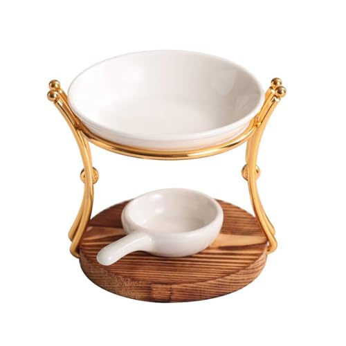 rongweiwang Scalda-olio aromatico per lumini, ecologico, in ceramica, per cera fusa, per decorazioni domestiche, spa, sala meditazione, decorazioni per la casa
