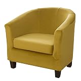 cjc Velvet Club Chair Slipcover,Stretch Tub Chair Cover Barrel Chair Slipcover Armchair Sofa Cover R