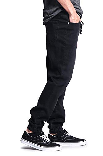 Victorious Men's Joggers Twill Pants Jg804 - Black - Medium #TOP4