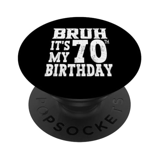 Regalos de 70 cumpleaños de Bruh It's My para hombres de 70 años PopSockets PopGrip Intercambiable