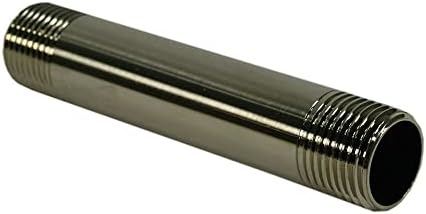 Jones Stephens N2306BN 1/2X4" Brushed Nickel Red Brass Nipple