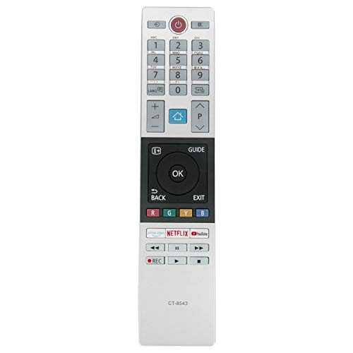 CT-8543 Remote Control Replacement-RC42151P 30101775 Remote Control for Toshiba TV 32W2863DG 32W2863DA 40L2863DG 43V5863DG 43B6863DG 49L2863DG 49U6863DG 49V5863DG 55V5863DG 55U7863DA w NetFlix Youtube - Image 2