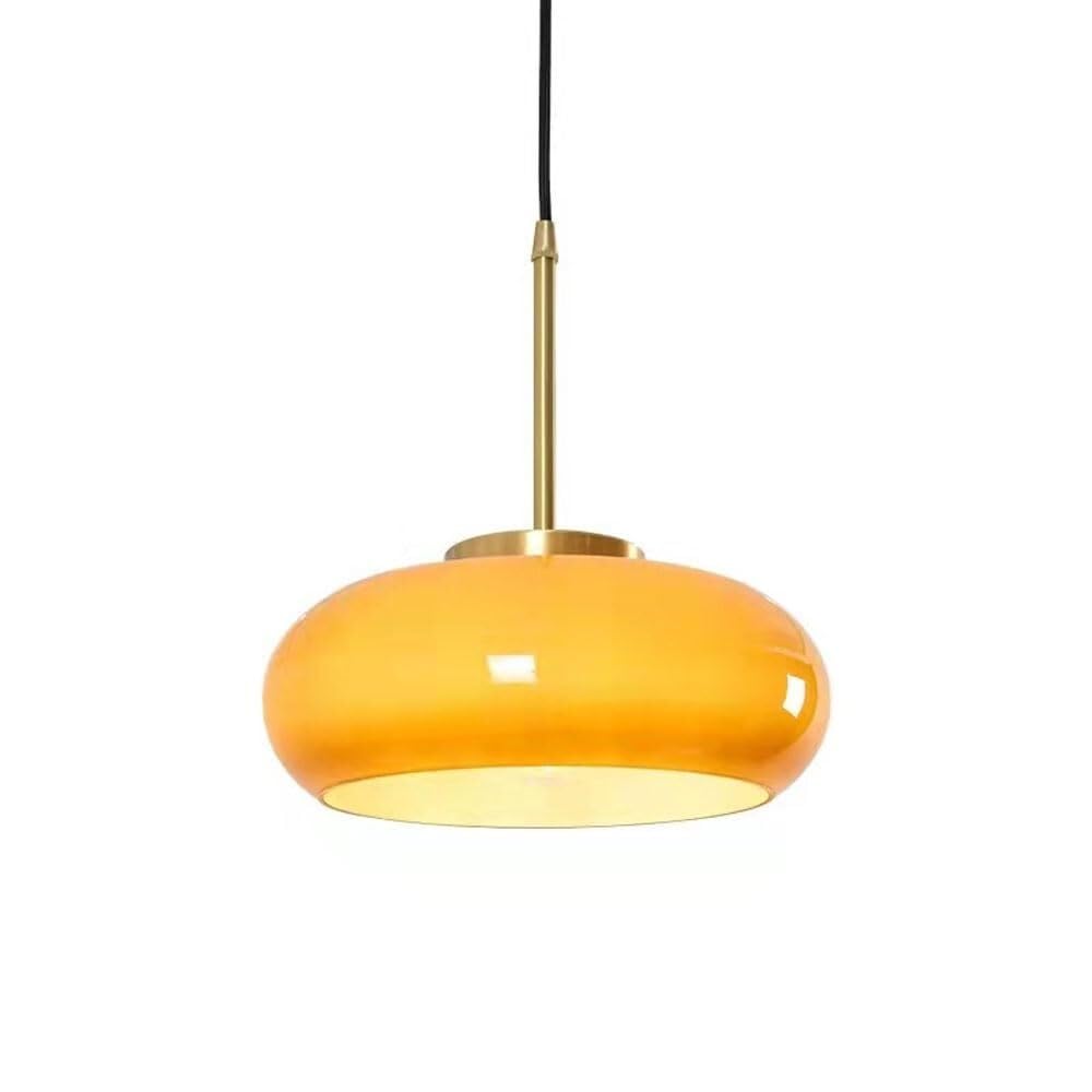 SYAXVOM E27 Base Industrial Style Glass Pendant Chandelier - Adjustable Hanging Lamp for Bedroom, Dining Room, and Corridor