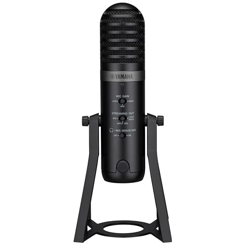 ヤマハ(YAMAHA) ライブストリーミングマイクロフォン マイク一体型 USBマイク ブラック AG01 B の商品画像 1