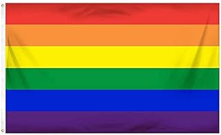 PIQIUQIU Flagi LGBT, Motyw: Tęcza, na paradę progową, flaga tęczowa Gay Pride flaga 150 x 90 cm
