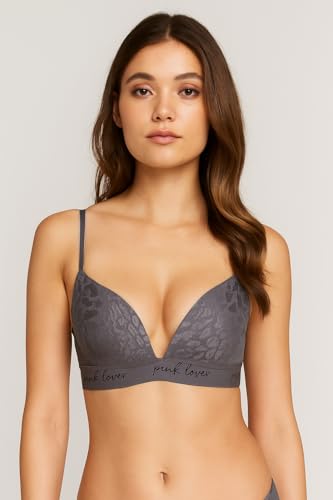 Image of Viola's Secret 6 Pack of Color Print T-Shirt Bras B Cup C Cup and D Cup