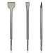 3PCS SDS Plus Chisel Set for Rotary Hammer Drill Attachments, Tile Removal Chisel Bits, Alloy Steel Point Flat Scaling Chisels with Storage Case, SDS Plus Bits for Demolition Chipping Grooving Cement