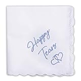 Mother Of The Bride Gifts Something Blue For Bride On Wedding Day Handkerchief I Happy Tears