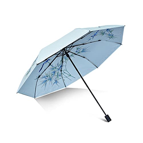 KYAM Paraguas para el Sol Paraguas Paraguas A Prueba De Viento Paraguas Compacto Paraguas Plegable Dale Un Regalo A Tu Novia Paraguas Viento (Color : B)