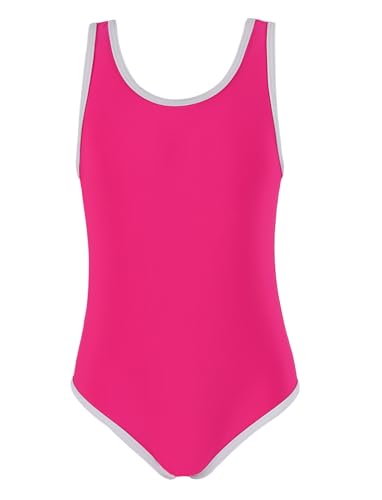 Image of Girls One Piece Swimsuits, Toddler Girls Swimweargirls Bathing Suits, Cute Summer Beach Pool Outfit 3-12 Years (US, Age, 6 Years, Red)