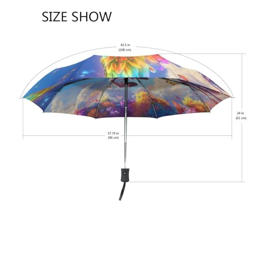 Parapluie licorne pour la pluie compact automatique homme et femme