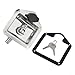 Folding T-Handle Lock For Truck Trailer Door, Heavy Duty Cam Latch With 2 Keys For Tool Box, RV, Semi-Trailer, Industrial Cabinet(Silver)