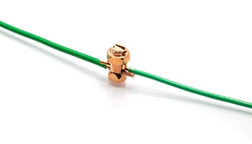 Size #4 Grounding Split Bolt - Superior Strength Split Bolt Connector Number 4 For Copper Conductors - Bonding And Grounding Tools Edition - Ul Listed - Antenna, Satellite Dish, Cable Tv - 10 Pack #TOP4