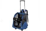 FERRIBIELLA – TRASPORTINO TROLLEY A RUOTE DA VIAGGIO BLU 35X27X49 CM