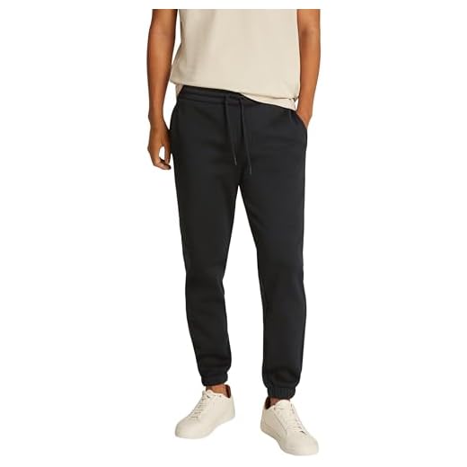 Calvin Klein Pantalón de chándal Hombre Logo Tape Pant con cordón, Negro (CK Black), M