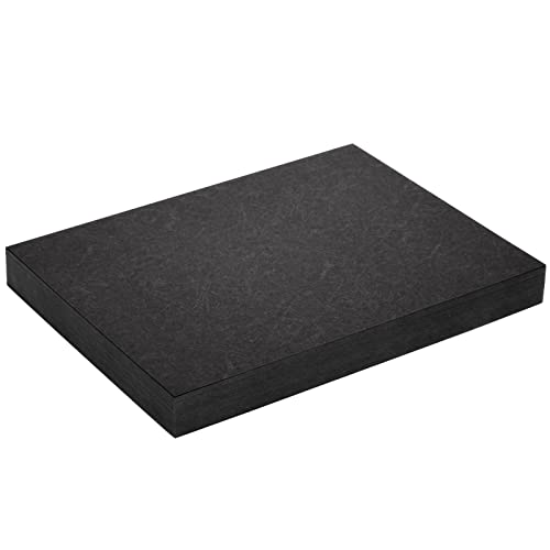 100-Pack Black 13 Mil Presentation Binding Covers And Backs, 230G Letter Size Quality Leather Grain Paper For Business Reports, Proposals, Office, School (8.5 X 11 In) #TOP7