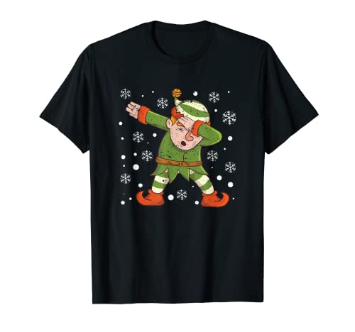 Christmas Dabbing Elf Squad Dab Dance Navidad Familia Coincidencia Camiseta