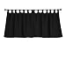 Produktbild Deconovo Scheibengardine Blickdicht Verdunkelungsvorhang Vorhänge Schlaufen Gardine 92x132 cm Schwarz 2er Set